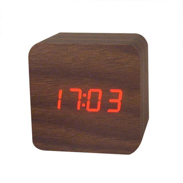 MINI Wooden LED Alarm Clocks