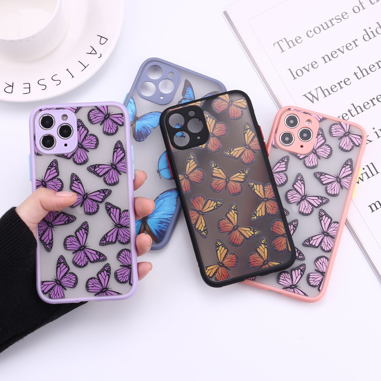 Cute 3D Relif Butterfly phone case for iphone