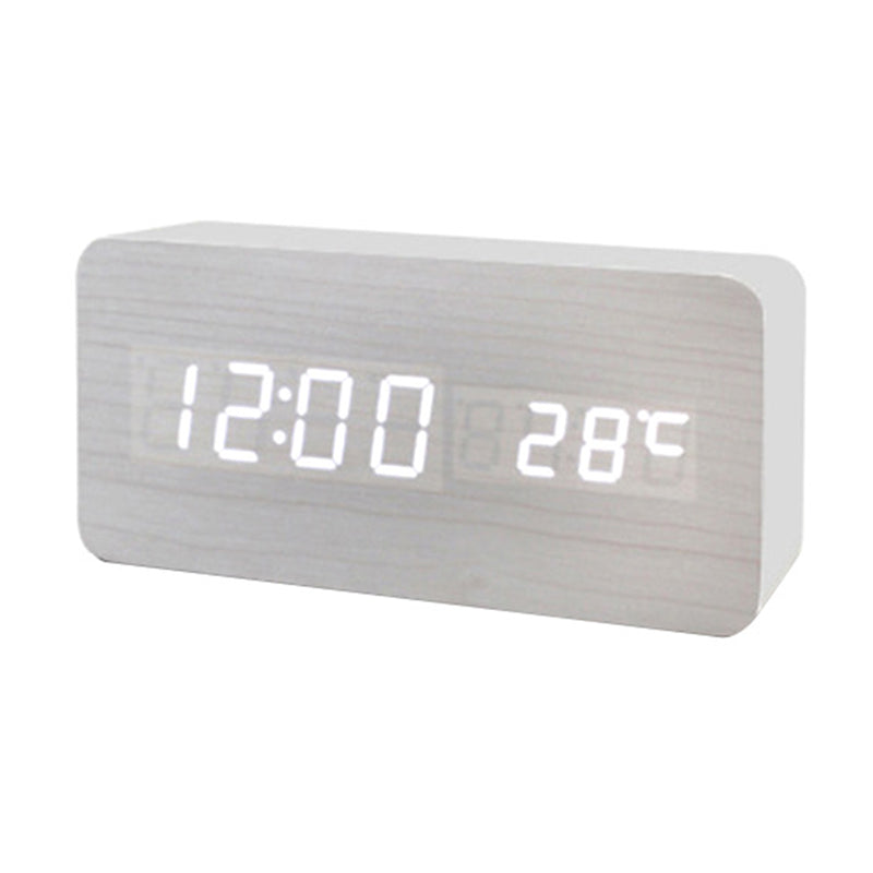 Creative Intelligent Led Wooden Clock