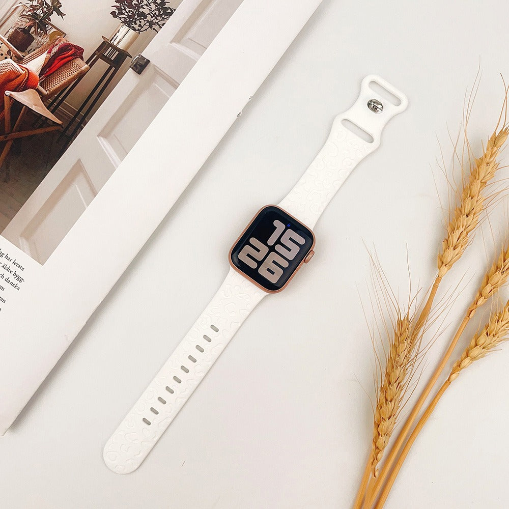 Apple Watch strap with laser engraved