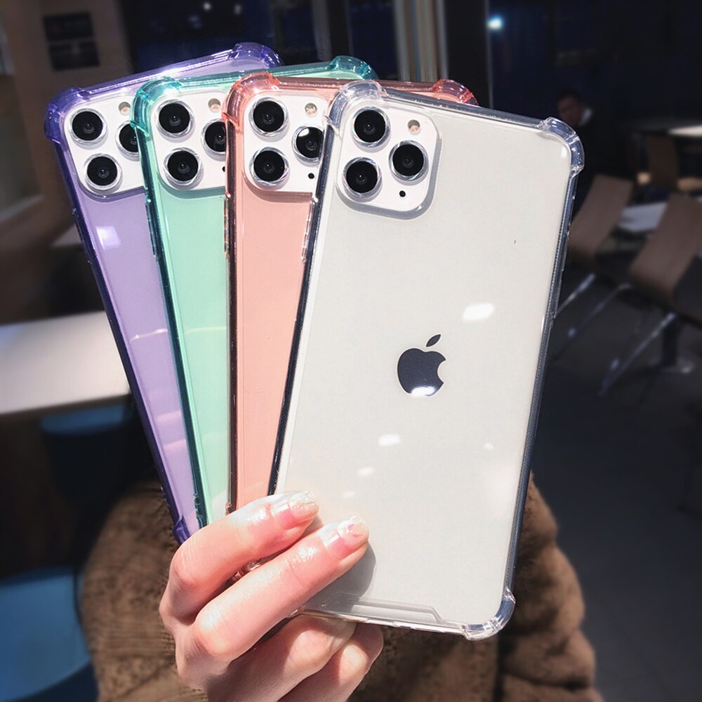 Transparent Shockproof Case for iPhone