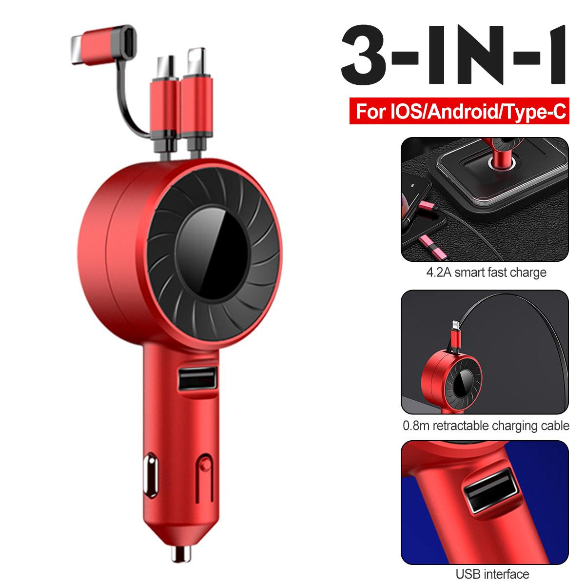 3-IN-1 Car Charger