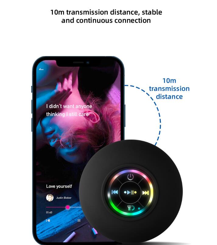 Large suction cup waterproof Bluetooth speaker