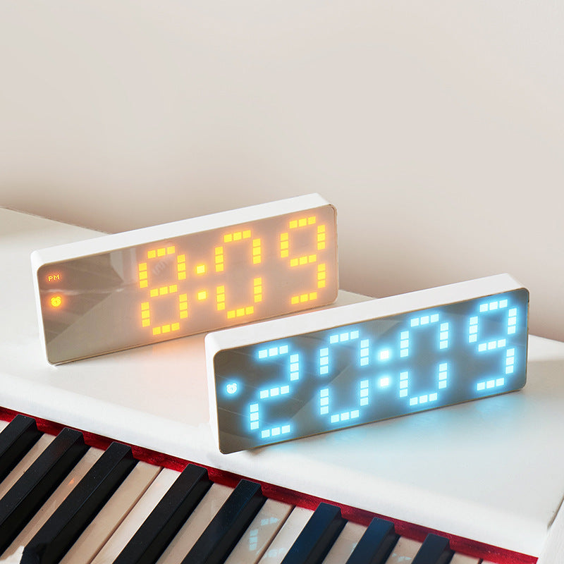 White bottom alarm clock