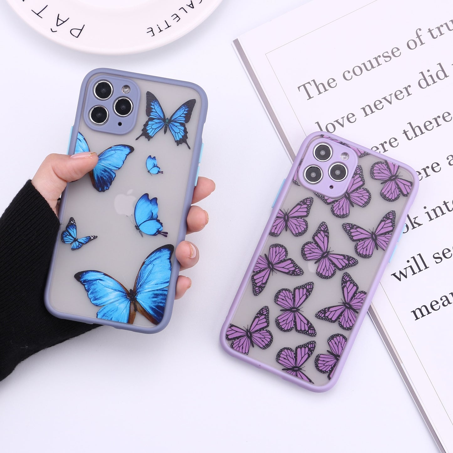 Cute 3D Relif Butterfly phone case for iphone