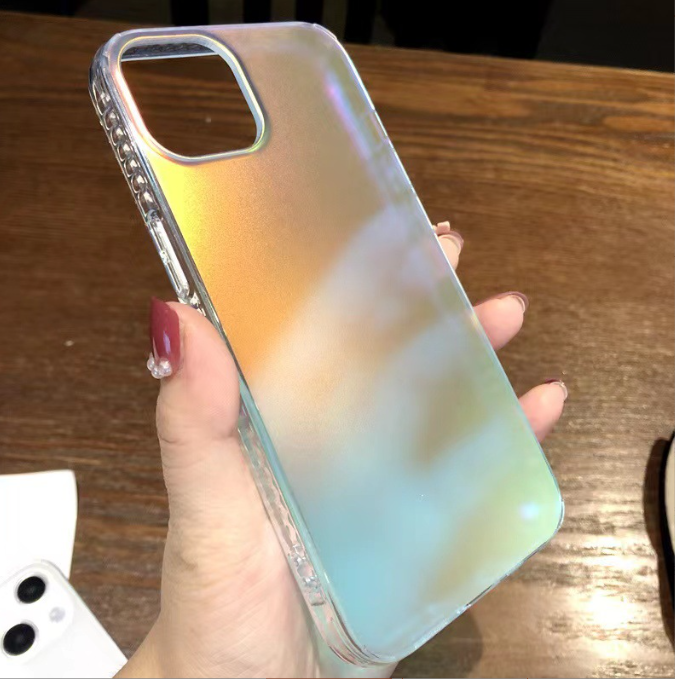Simple and gradual laser suitable for iPhone 14 promax phone case