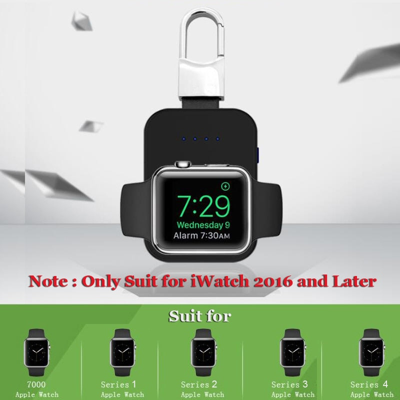 External Battery Pack QI Wireless Charger for Apple Watch