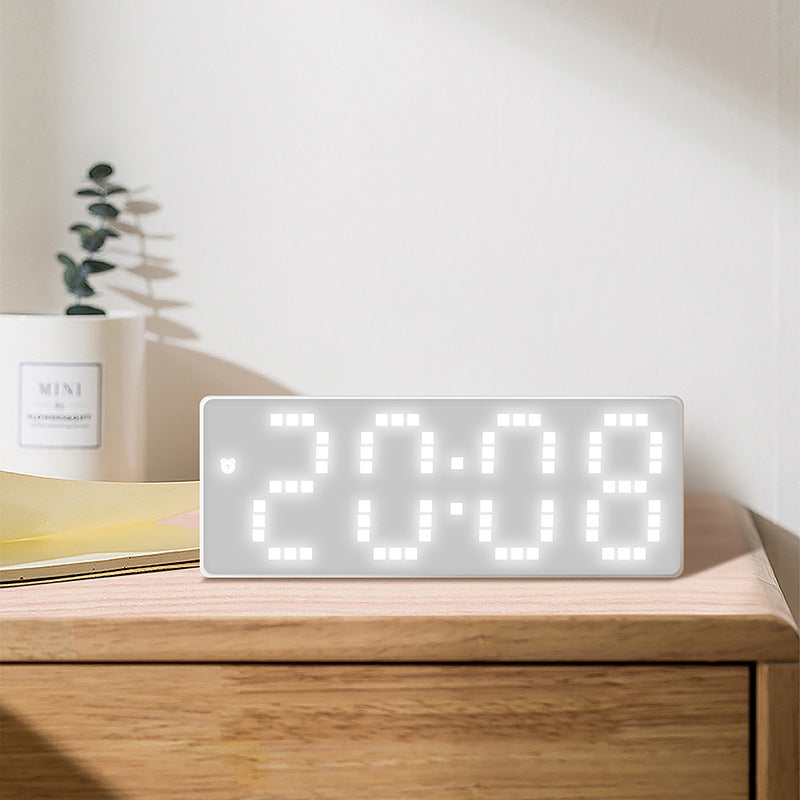 White bottom alarm clock