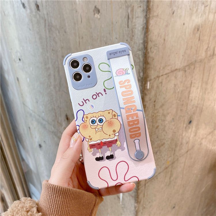 Cartoon SpongeBob SquarePants Apple mobile phone case