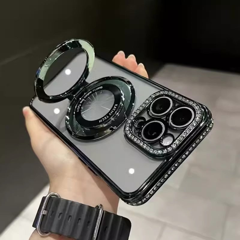 Water diamond gradient glitter iPhone phone case