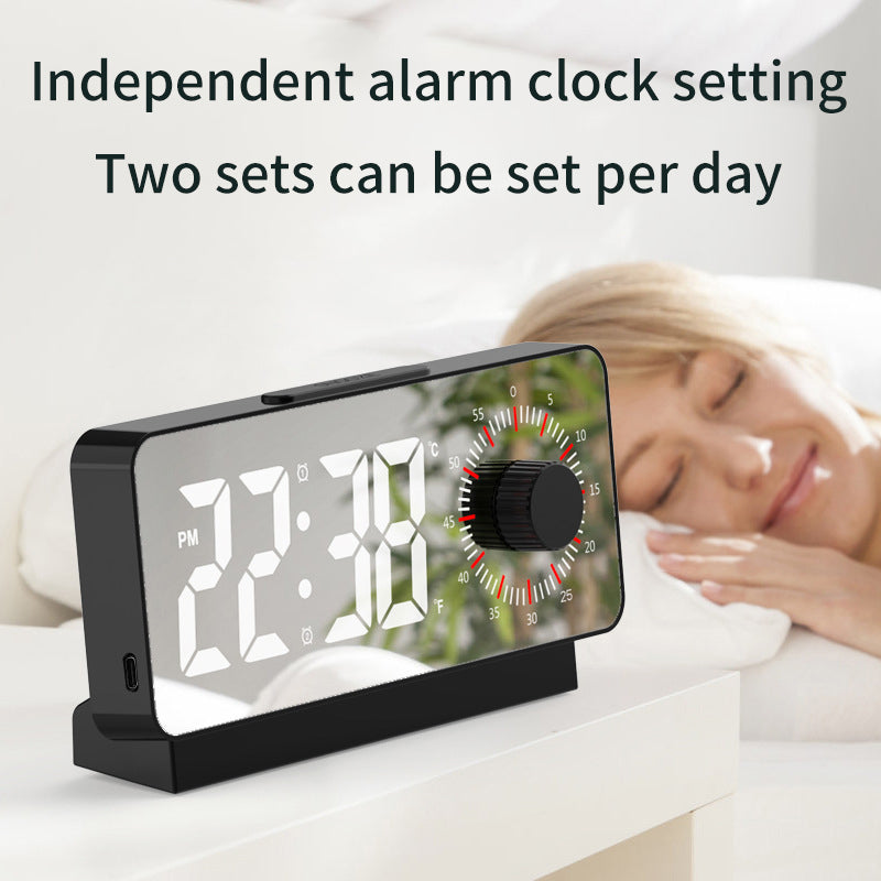 Digital Alarm Clock with Visible Timer