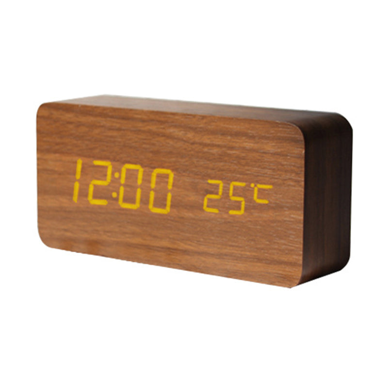Creative Intelligent Led Wooden Clock