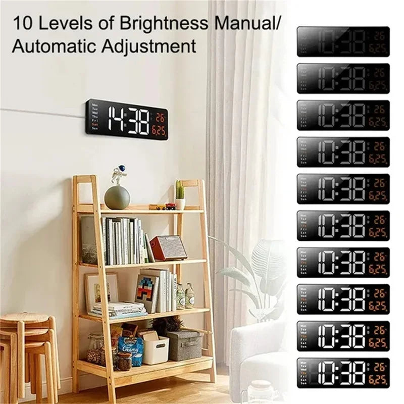 LED Wall Mounted Remote Wall Clock