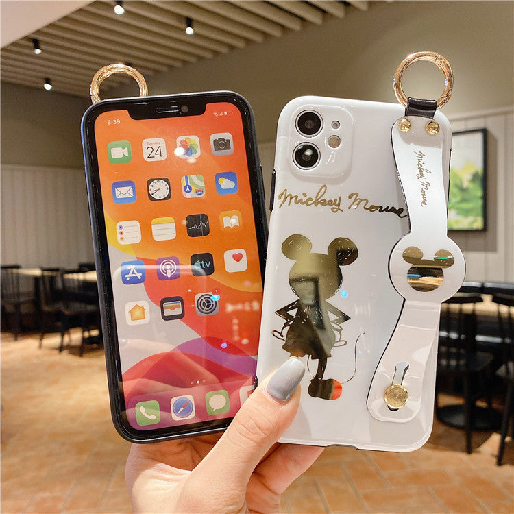 Cartoon Gilded Back Mickey For iPhone11 / 12pro Mobile Phone Case