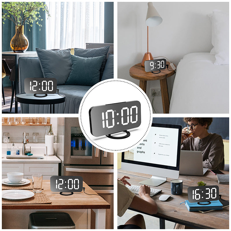 LED Alarm Clock Dual USB Output