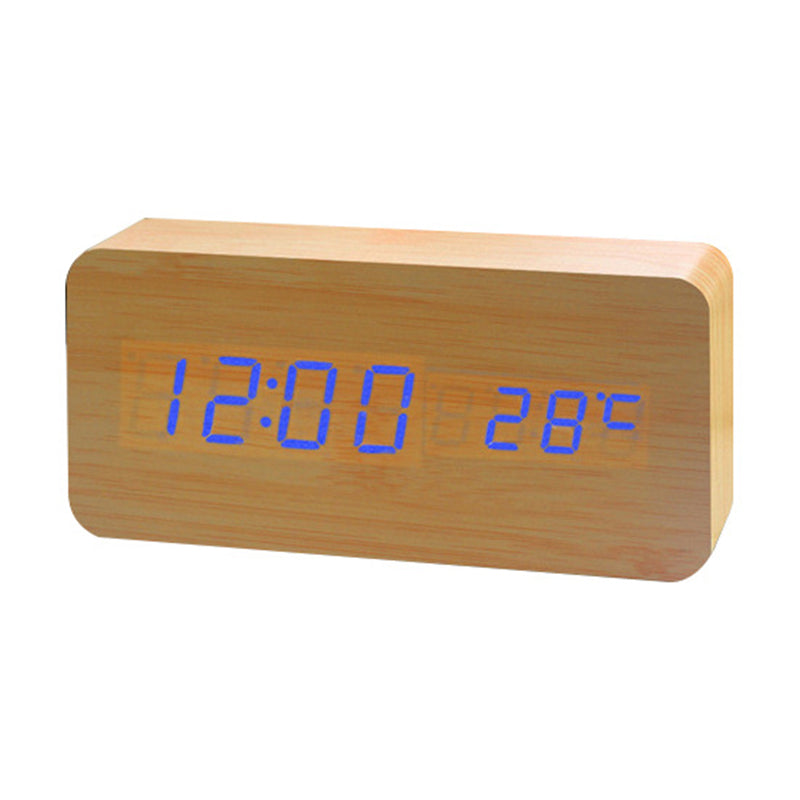Creative Intelligent Led Wooden Clock