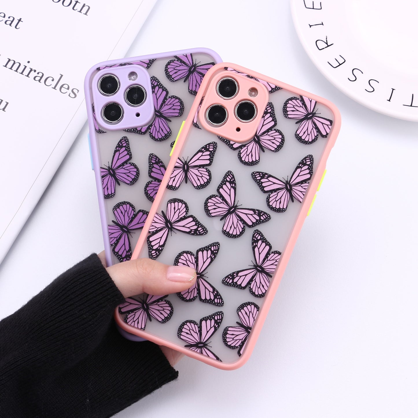 Cute 3D Relif Butterfly phone case for iphone