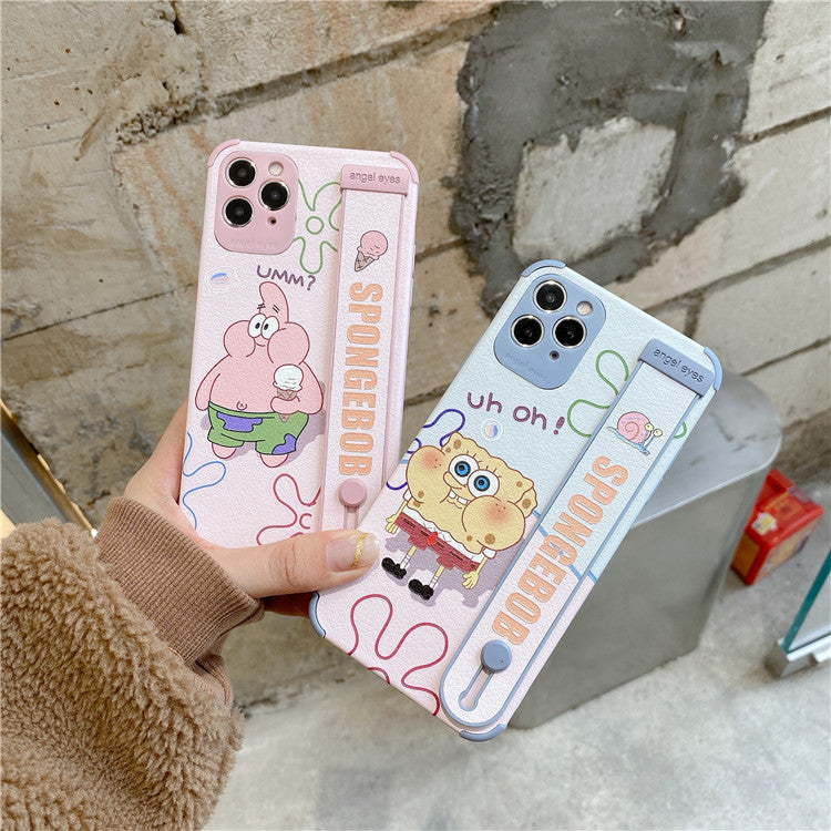 Cartoon SpongeBob SquarePants Apple mobile phone case