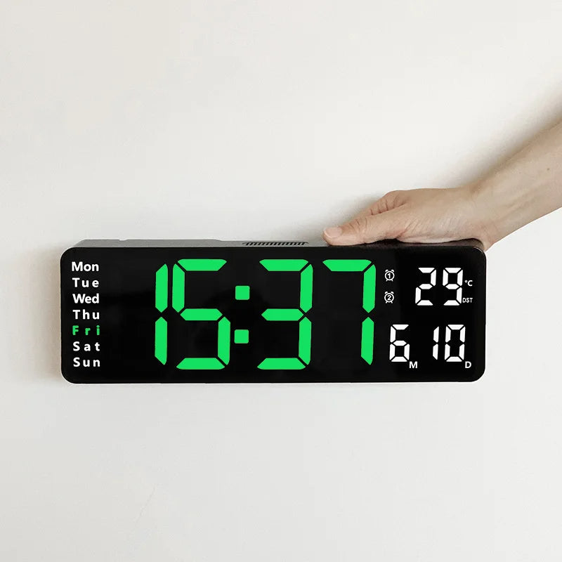LED Wall Mounted Remote Wall Clock
