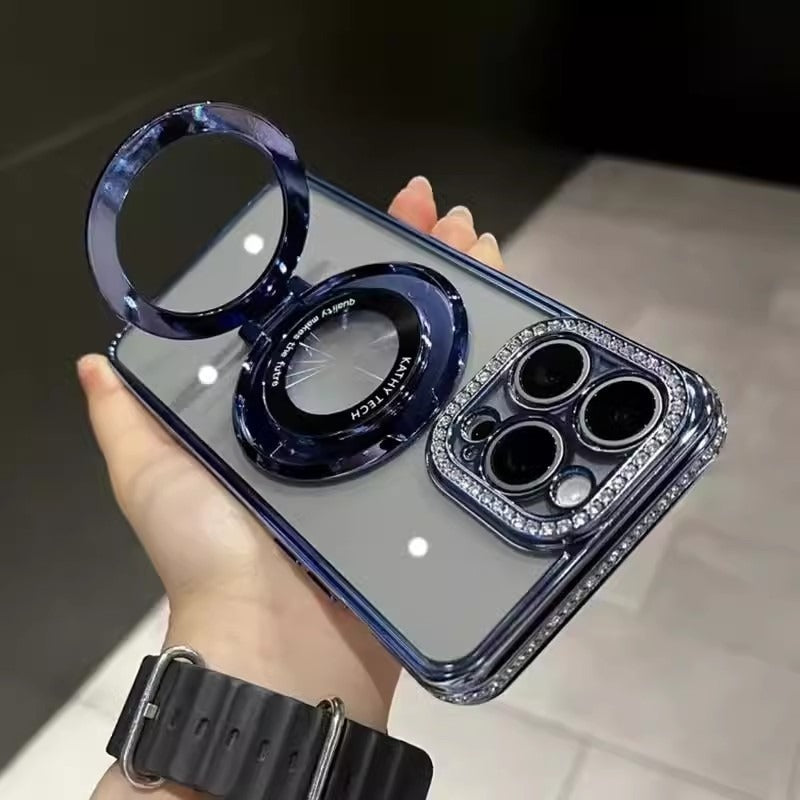 Water diamond gradient glitter iPhone phone case