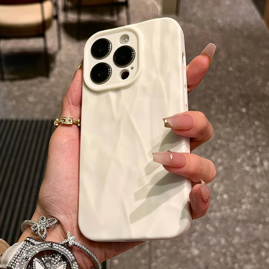 Fashion Silicone Fold Wrinkle Phone Case For iPhone