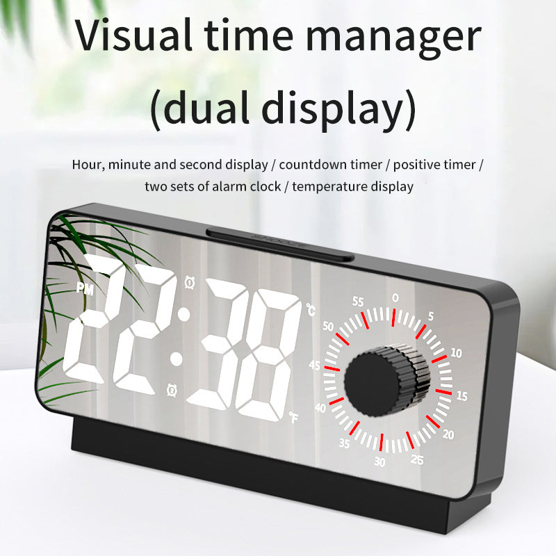 Digital Alarm Clock with Visible Timer