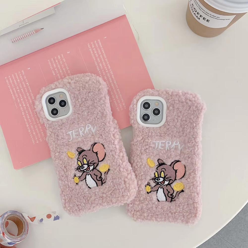 Winter Warm Cute Wool Plush Phone Case For iPhone