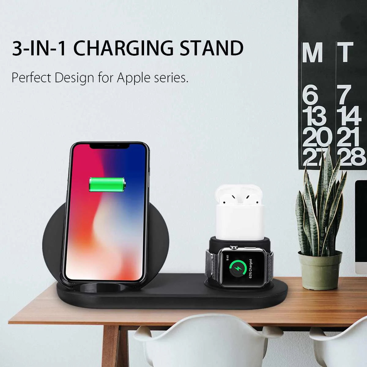 3 in1 10W Qi Wireless Charger