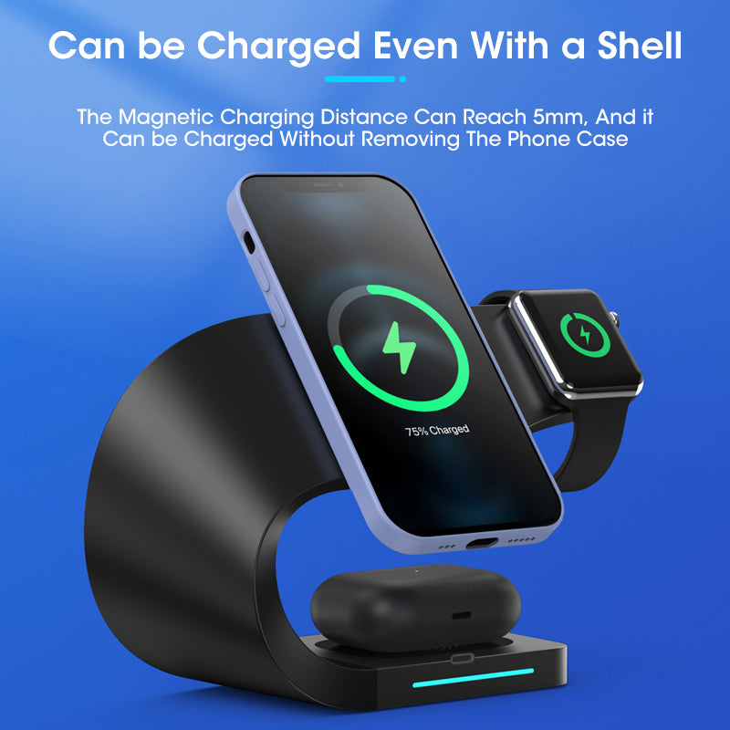 4 in 1 Magnetic Wireless Charger for iPhone12 Apple Watch