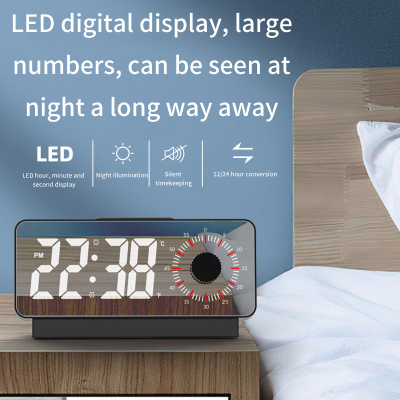 Digital Alarm Clock with Visible Timer