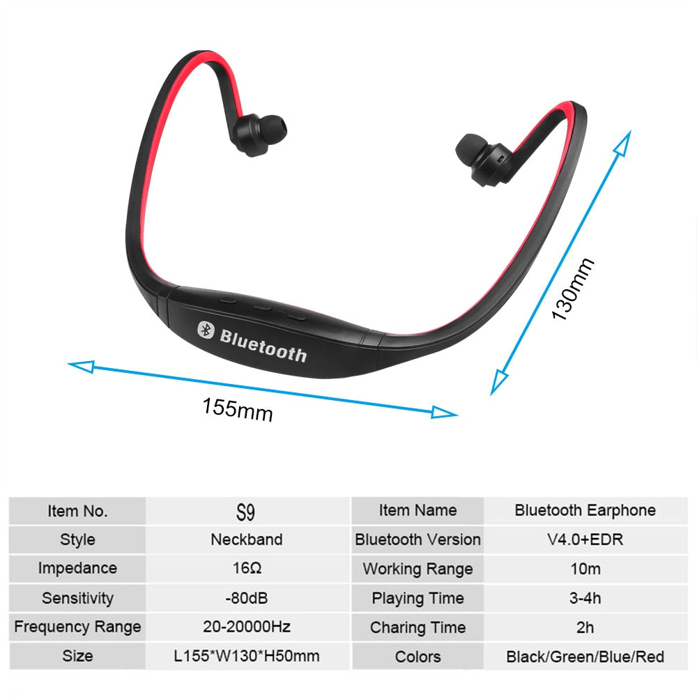 rear-mounted sports earphones