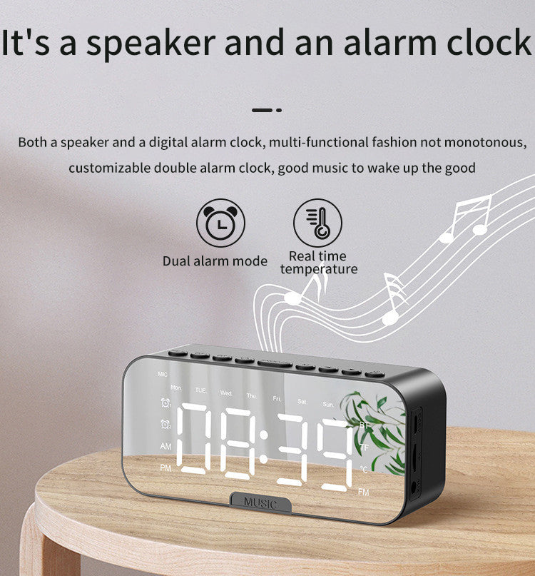 Bluetooth Speaker With Large LED Mirror