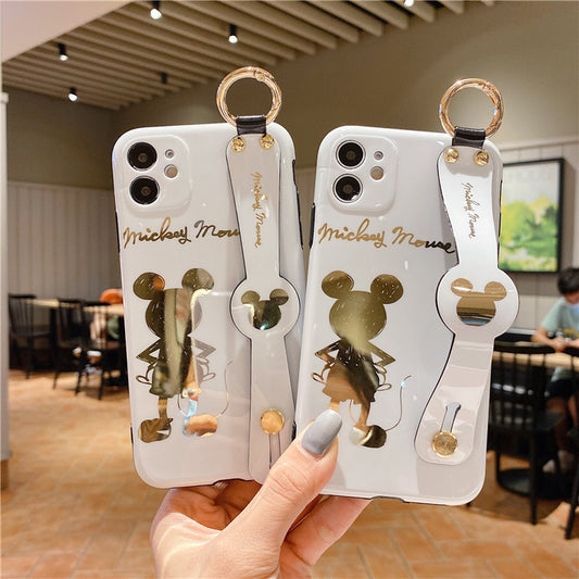 Cartoon Gilded Back Mickey  For iPhone11 / 12pro Mobile Phone Case