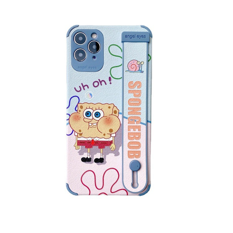 Cartoon SpongeBob SquarePants Apple mobile phone case