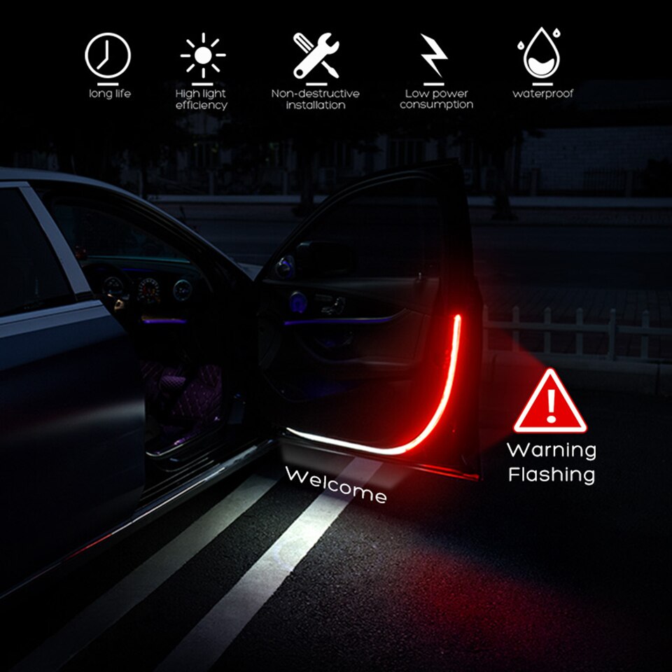 Car Door Opening Warning LED Lights