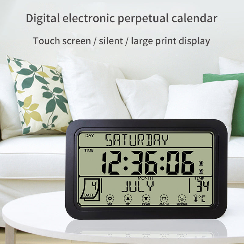 Touch Screen Creative Digital Wall Clock