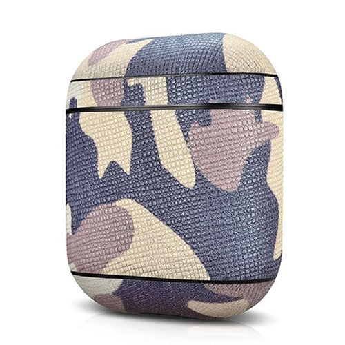 Camouflage Leather Earphone Case