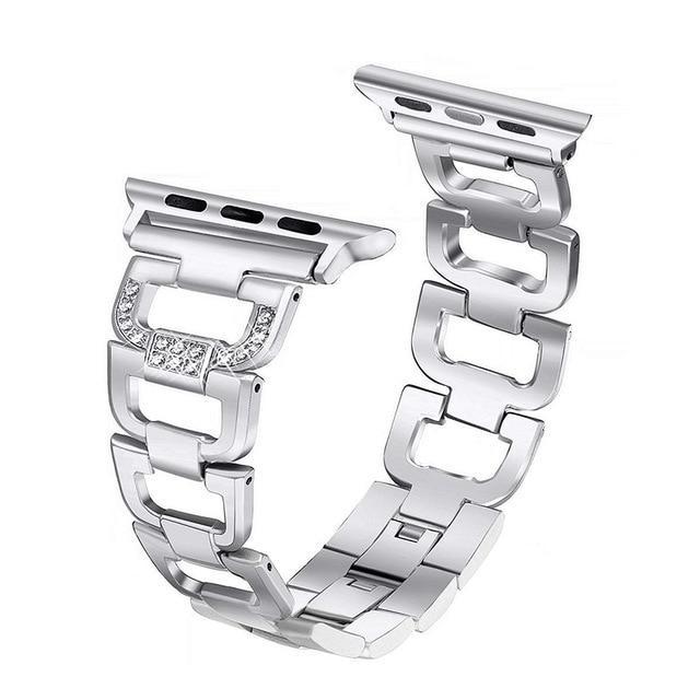 Diamond Stainless Steel Wristband