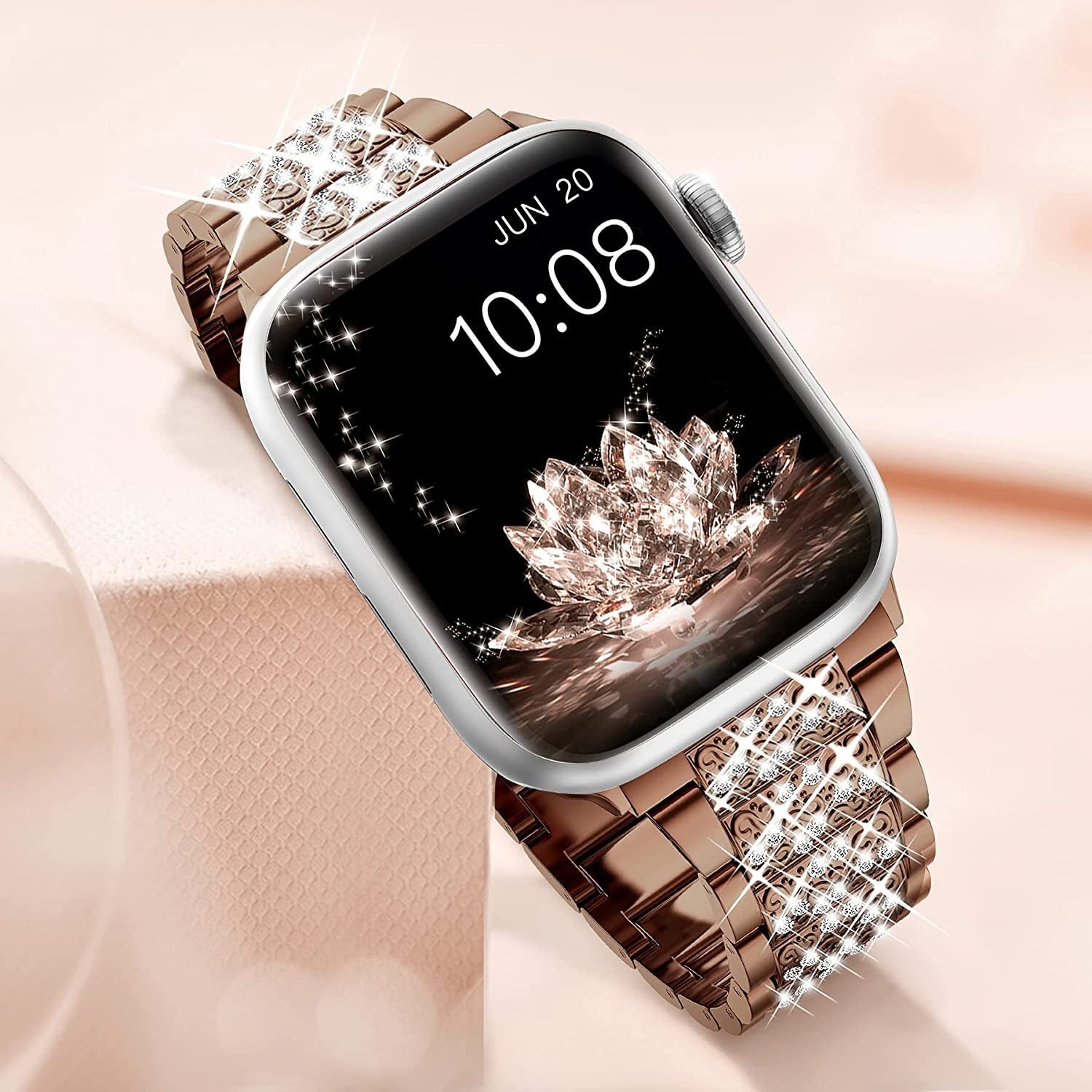 iwatch Watchband Three Beads Diamond