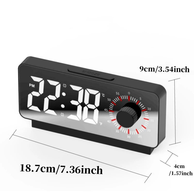 Digital Alarm Clock with Visible Timer