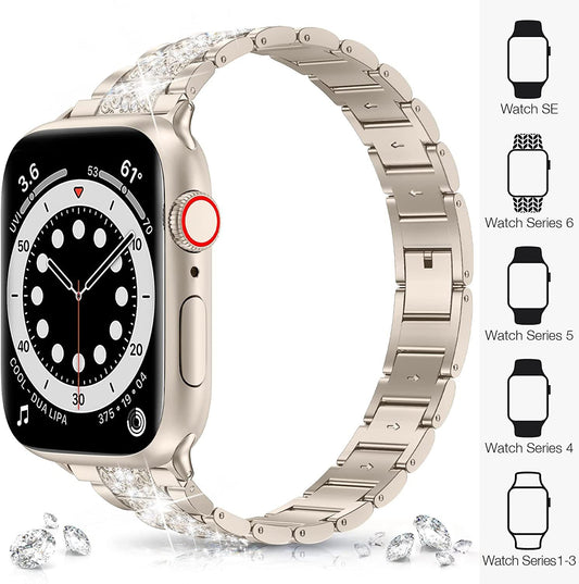 iwatch Watchband Three Beads Diamond