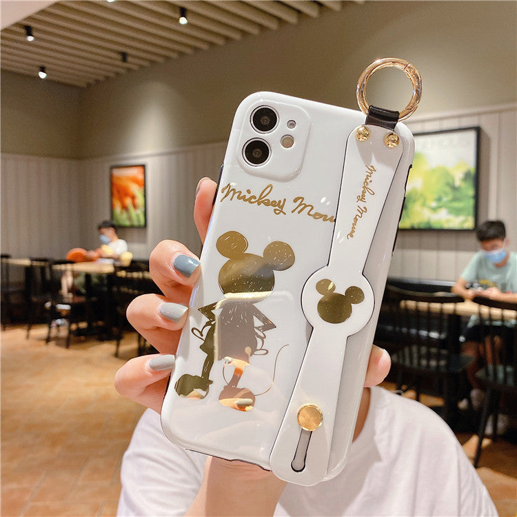 Cartoon Gilded Back Mickey  For iPhone11 / 12pro Mobile Phone Case