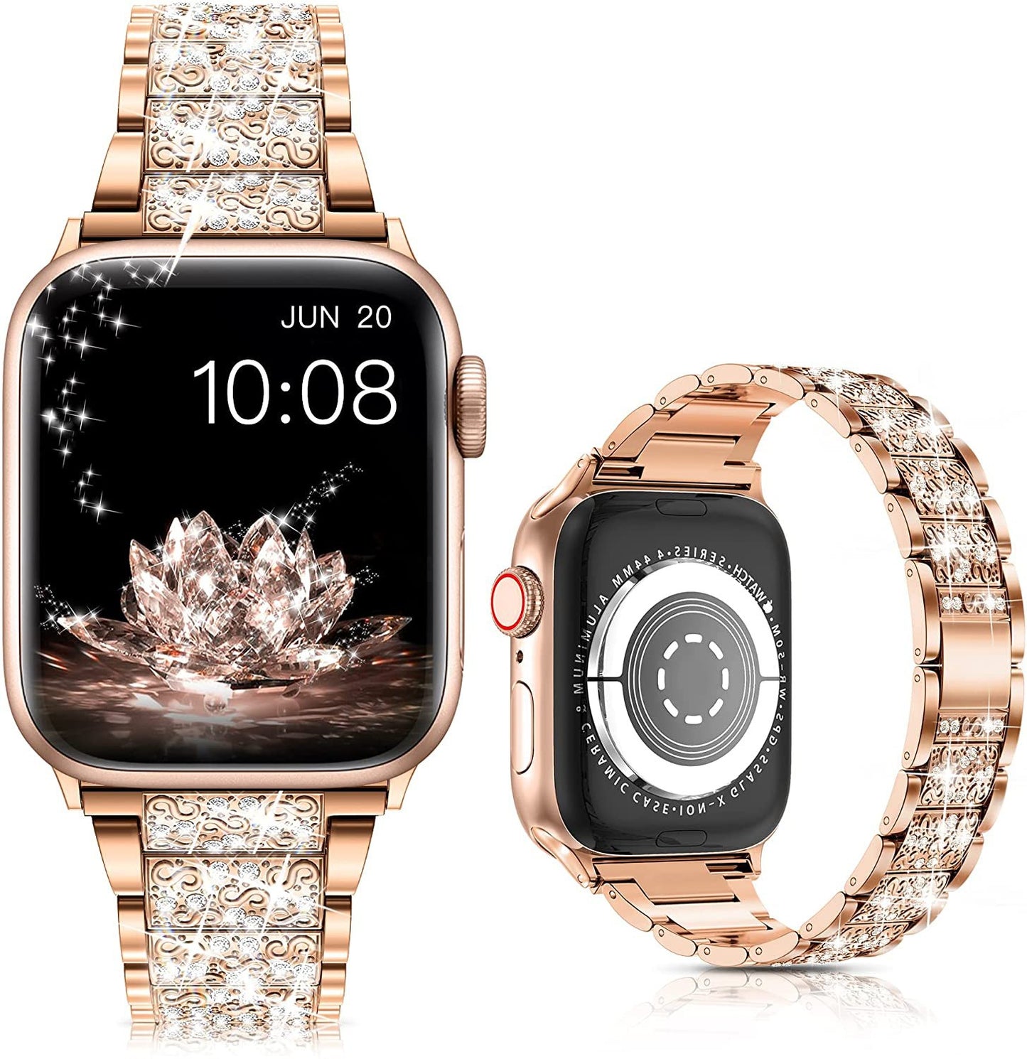 iwatch Watchband Three Beads Diamond
