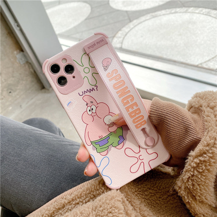 Cartoon SpongeBob SquarePants Apple mobile phone case