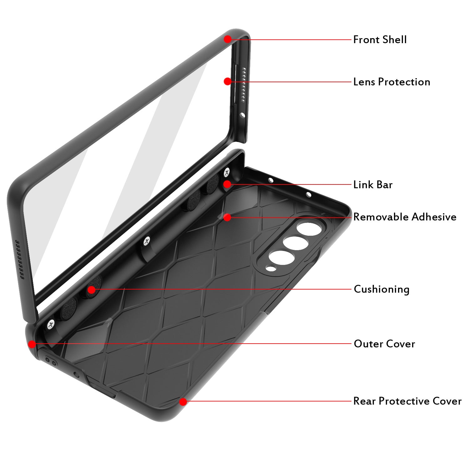 Suitable For Samsung Galaxy Z Fold3 Mobile Phone Shell