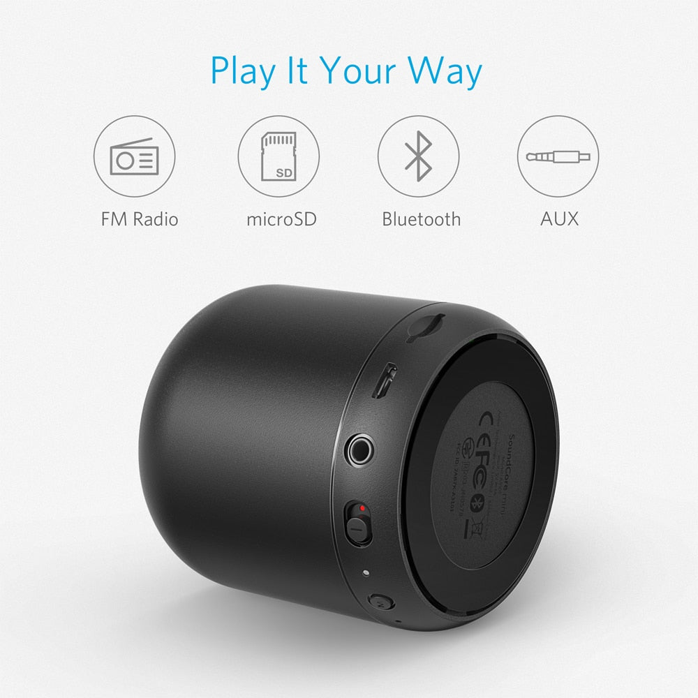 Super-Portable Bluetooth Speaker with 15-Hour Playtime
