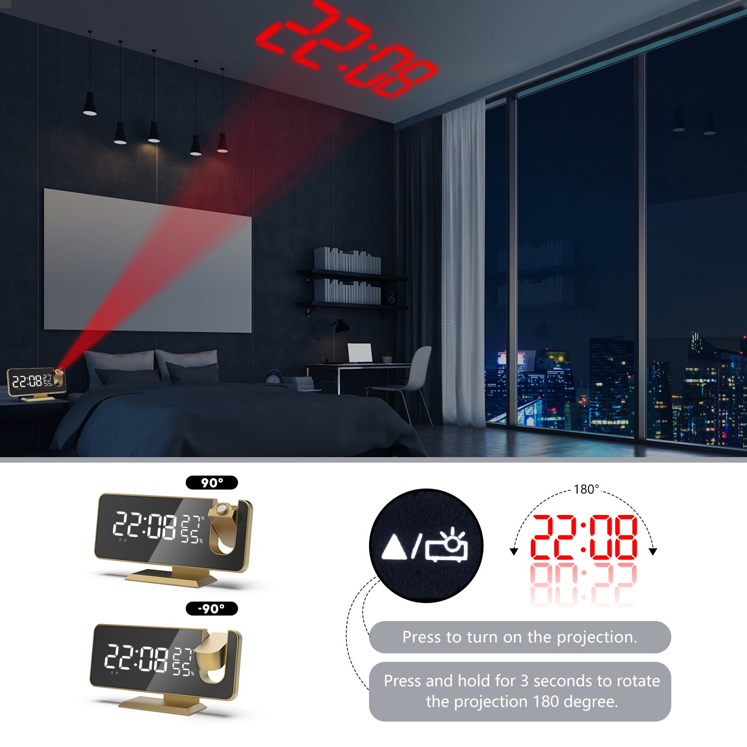 Projection Alarm Clock