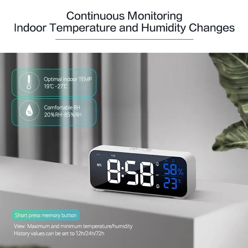 Music LED Digital Alarm Clock