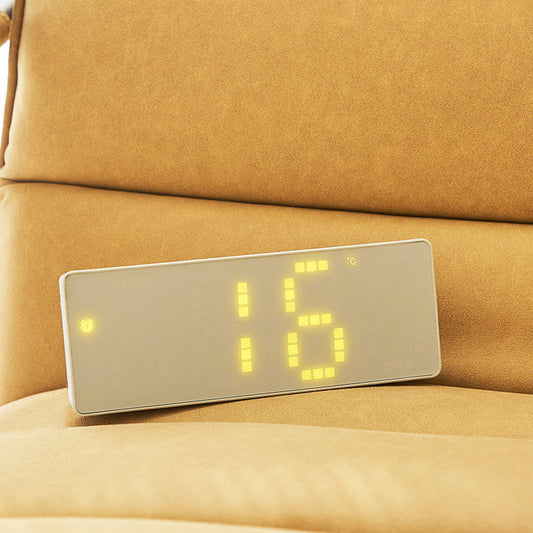 White bottom alarm clock