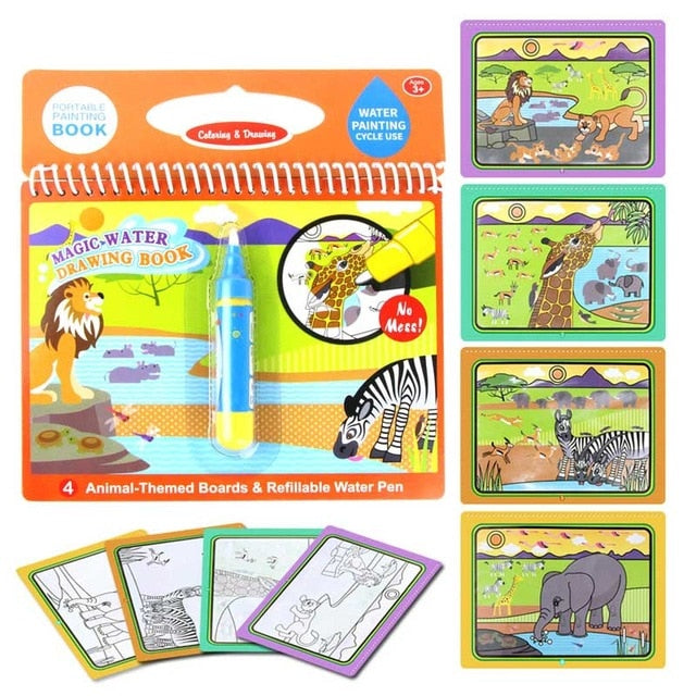 Magic Water Drawing Book